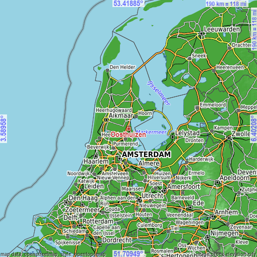 Topographic map of Oosthuizen