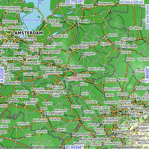 Topographic map of Ooy