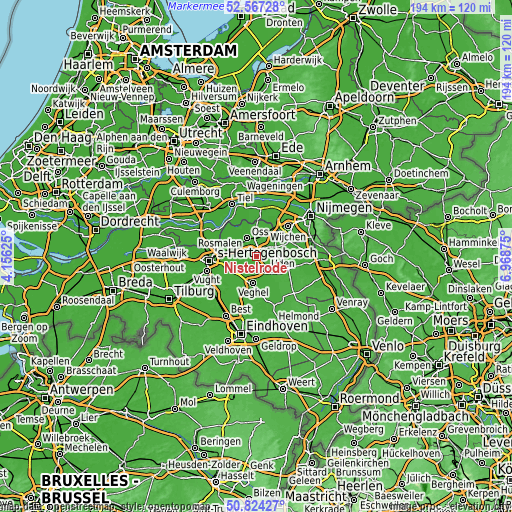 Topographic map of Nistelrode