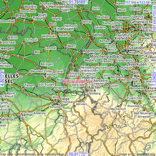 Topographic map of Nieuw-Lotbroek