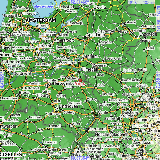 Topographic map of Mook