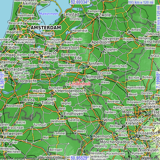 Topographic map of Lindenholt