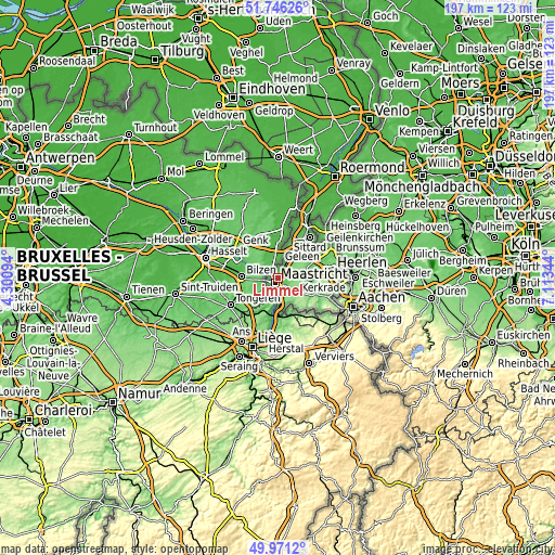 Topographic map of Limmel