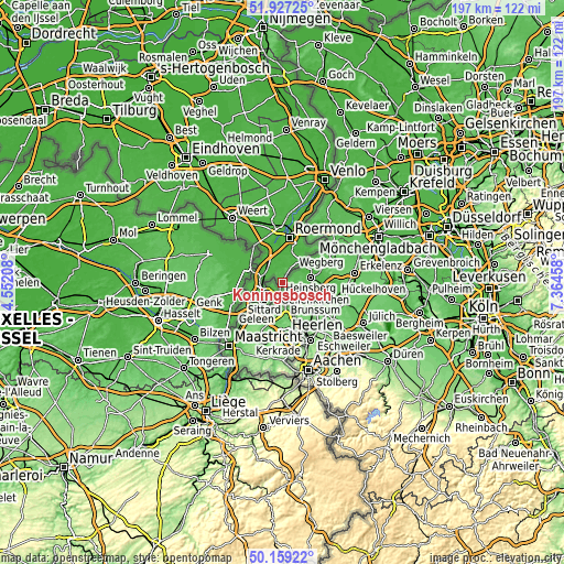 Topographic map of Koningsbosch