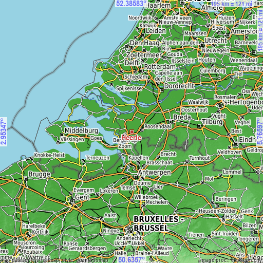 Topographic map of Heerle