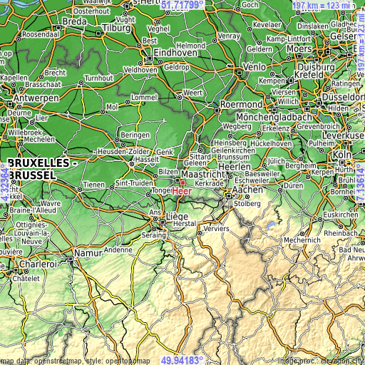 Topographic map of Heer