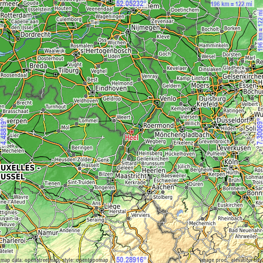 Topographic map of Heel