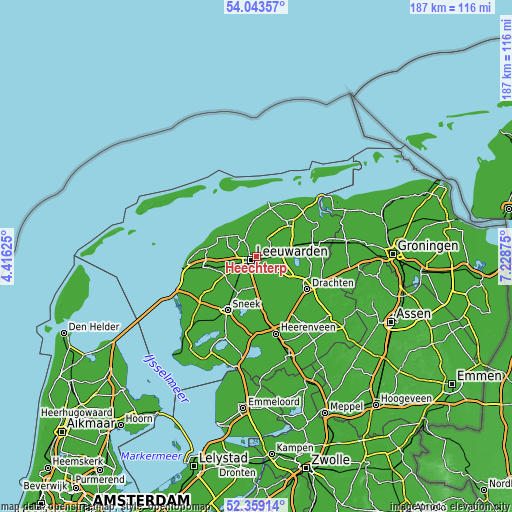 Topographic map of Heechterp