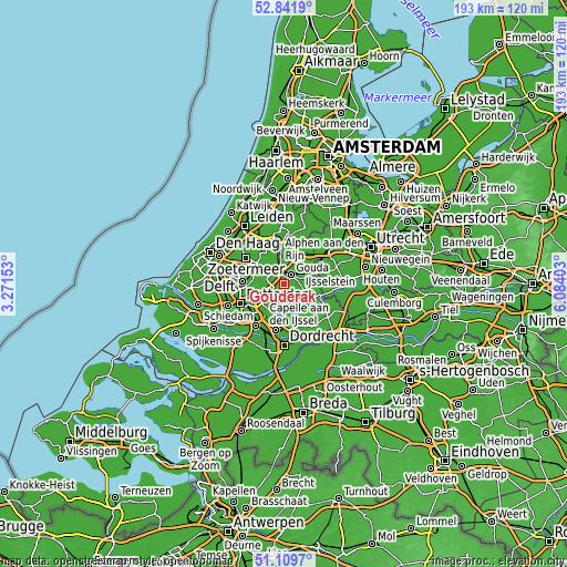 Topographic map of Gouderak