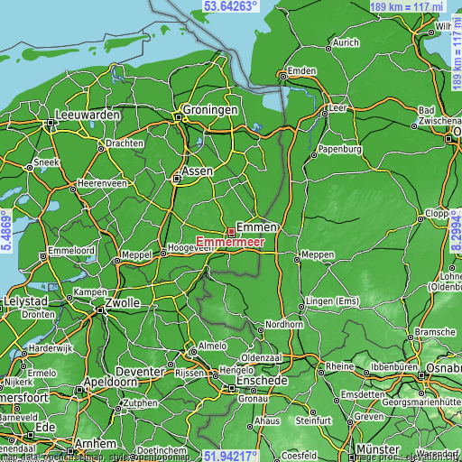 Topographic map of Emmermeer