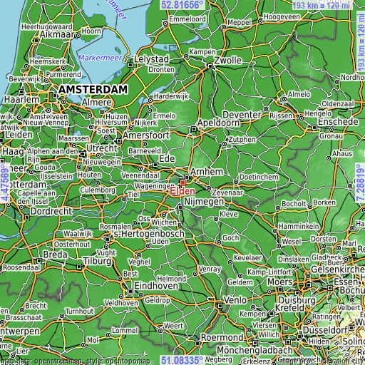 Topographic map of Elden