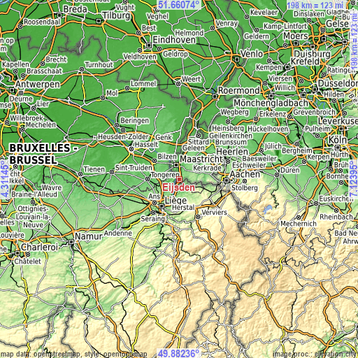 Topographic map of Eijsden