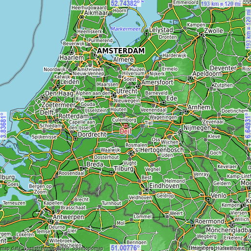 Topographic map of Deil