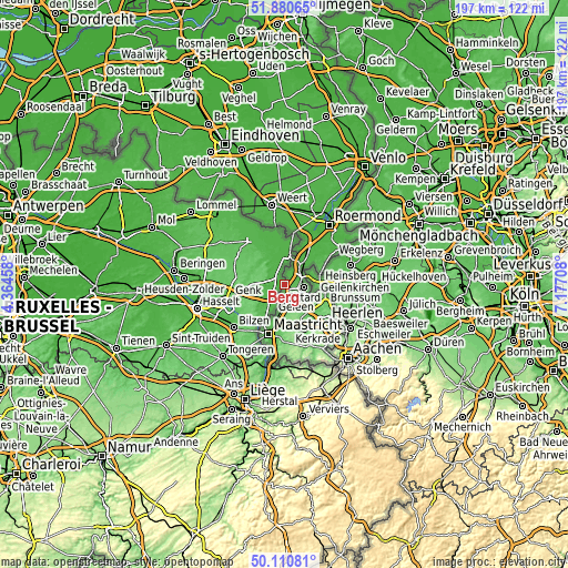 Topographic map of Berg