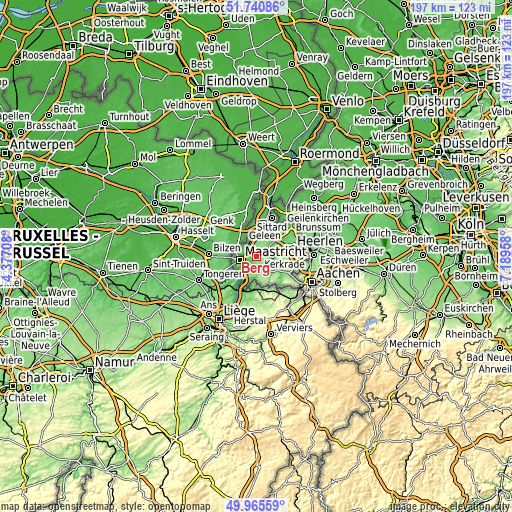 Topographic map of Berg