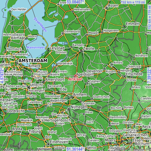 Topographic map of Anklaar