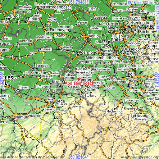 Topographic map of Abdissenbosch