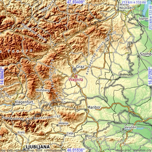Topographic map of Wagnitz