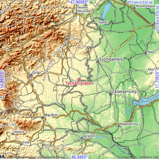 Topographic map of Tschanigraben