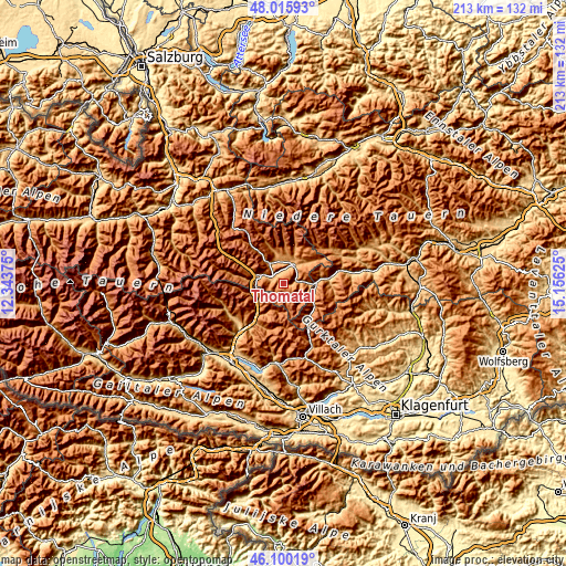 Topographic map of Thomatal