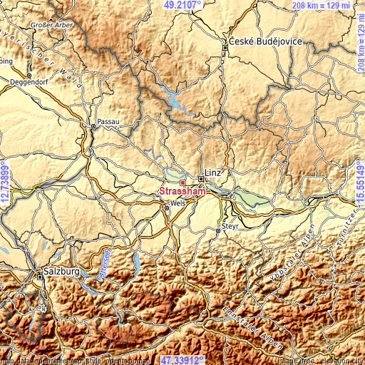 Topographic map of Strassham