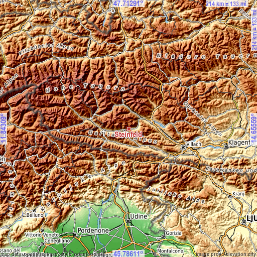 Topographic map of Steinfeld