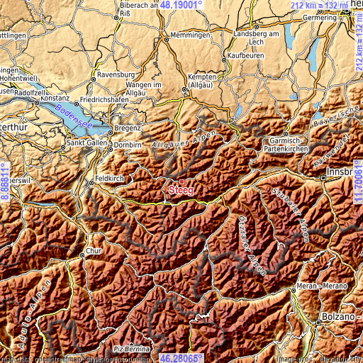 Topographic map of Steeg