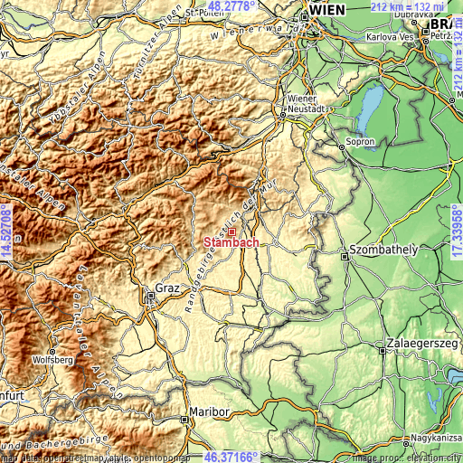 Topographic map of Stambach