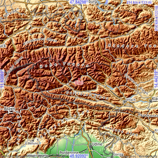 Topographic map of Stall