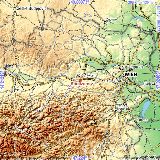 Topographic map of Spratzern