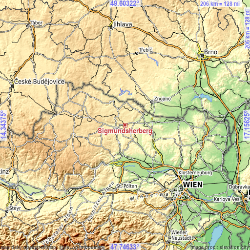 Topographic map of Sigmundsherberg