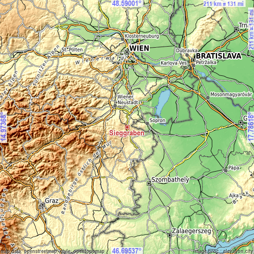 Topographic map of Sieggraben