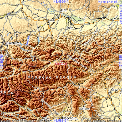 Topographic map of Selzthal