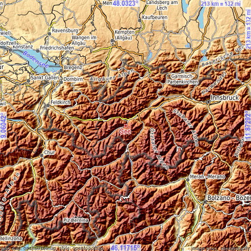 Topographic map of See