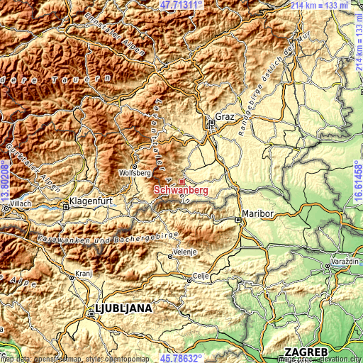 Topographic map of Schwanberg