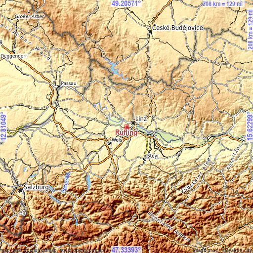 Topographic map of Rufling
