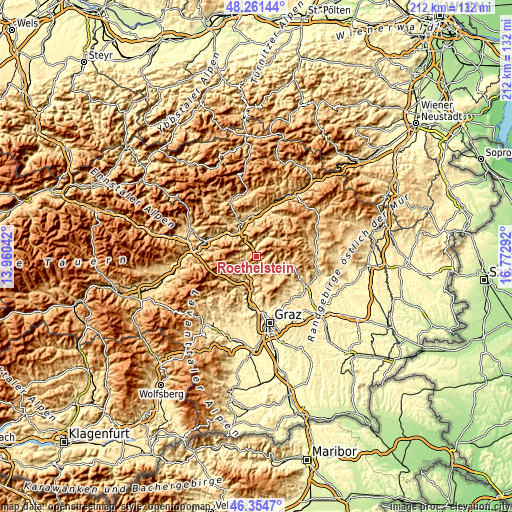 Topographic map of Röthelstein