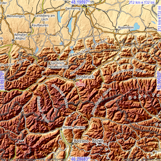 Topographic map of Rinn
