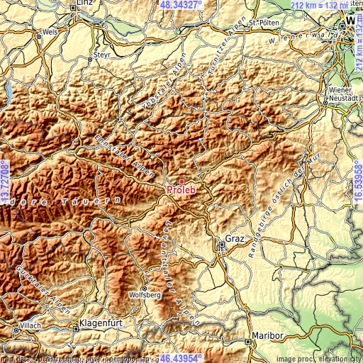 Topographic map of Proleb