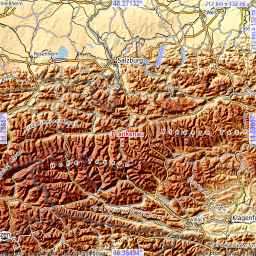 Topographic map of Plankenau