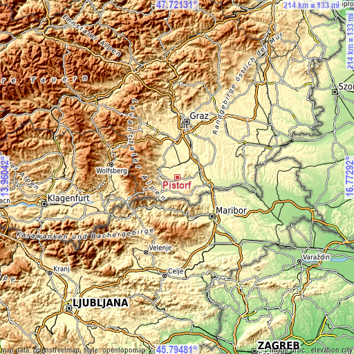 Topographic map of Pistorf