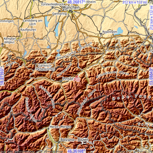 Topographic map of Pill