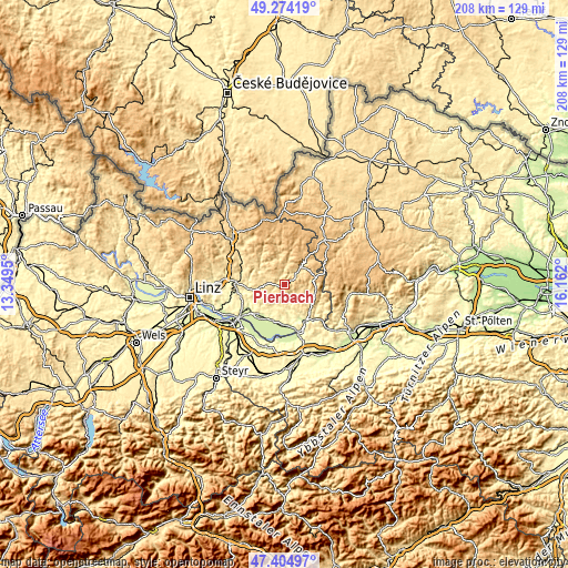 Topographic map of Pierbach