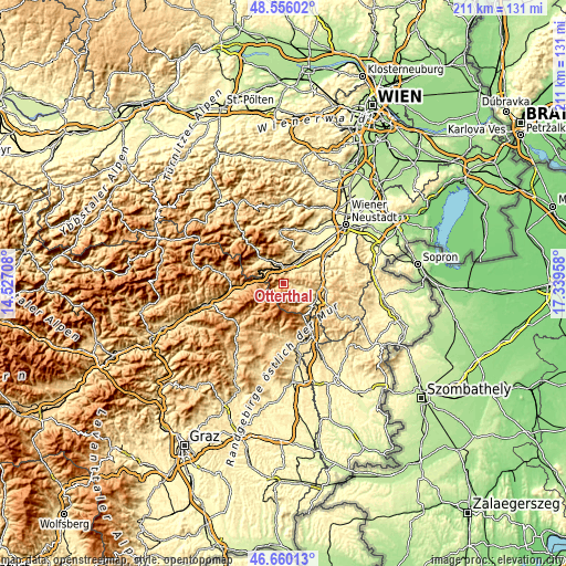 Topographic map of Otterthal