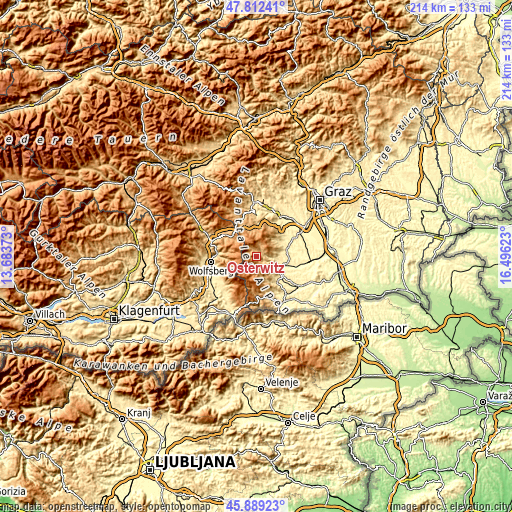 Topographic map of Osterwitz