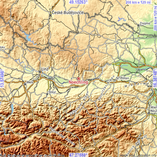 Topographic map of Nöchling