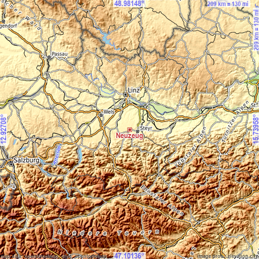Topographic map of Neuzeug