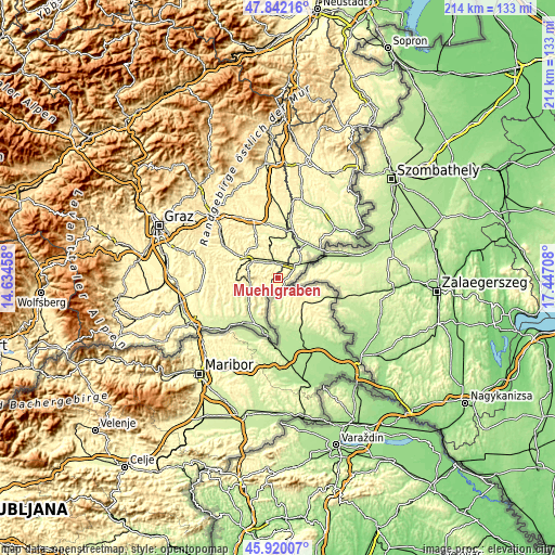 Topographic map of Mühlgraben