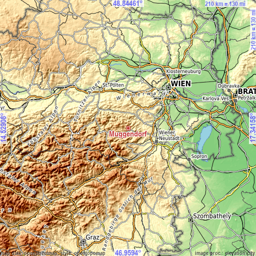 Topographic map of Muggendorf