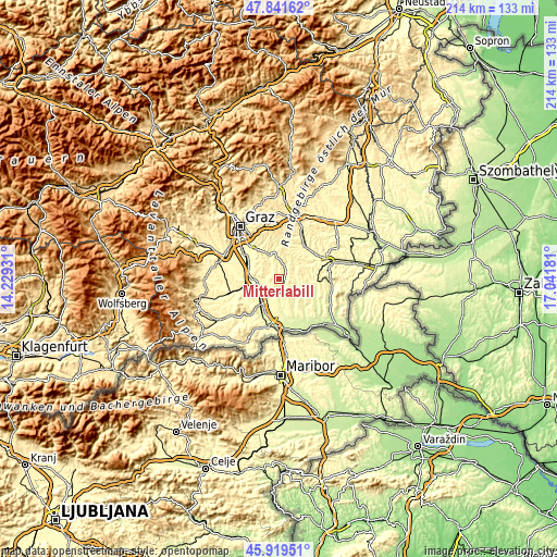 Topographic map of Mitterlabill